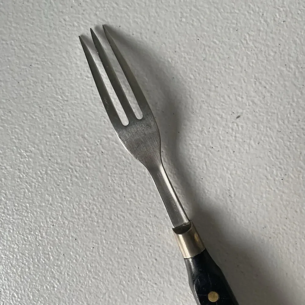 Granny's Fork by Imperial Stainless Steel Black USA Made 3 Tines 7.5' Utensil